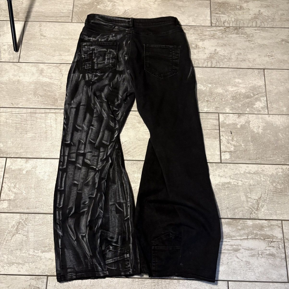 Japanese Brand rare wax handmade streetwear jeans Size US 34 / EU 50 - 3 Thumbnail
