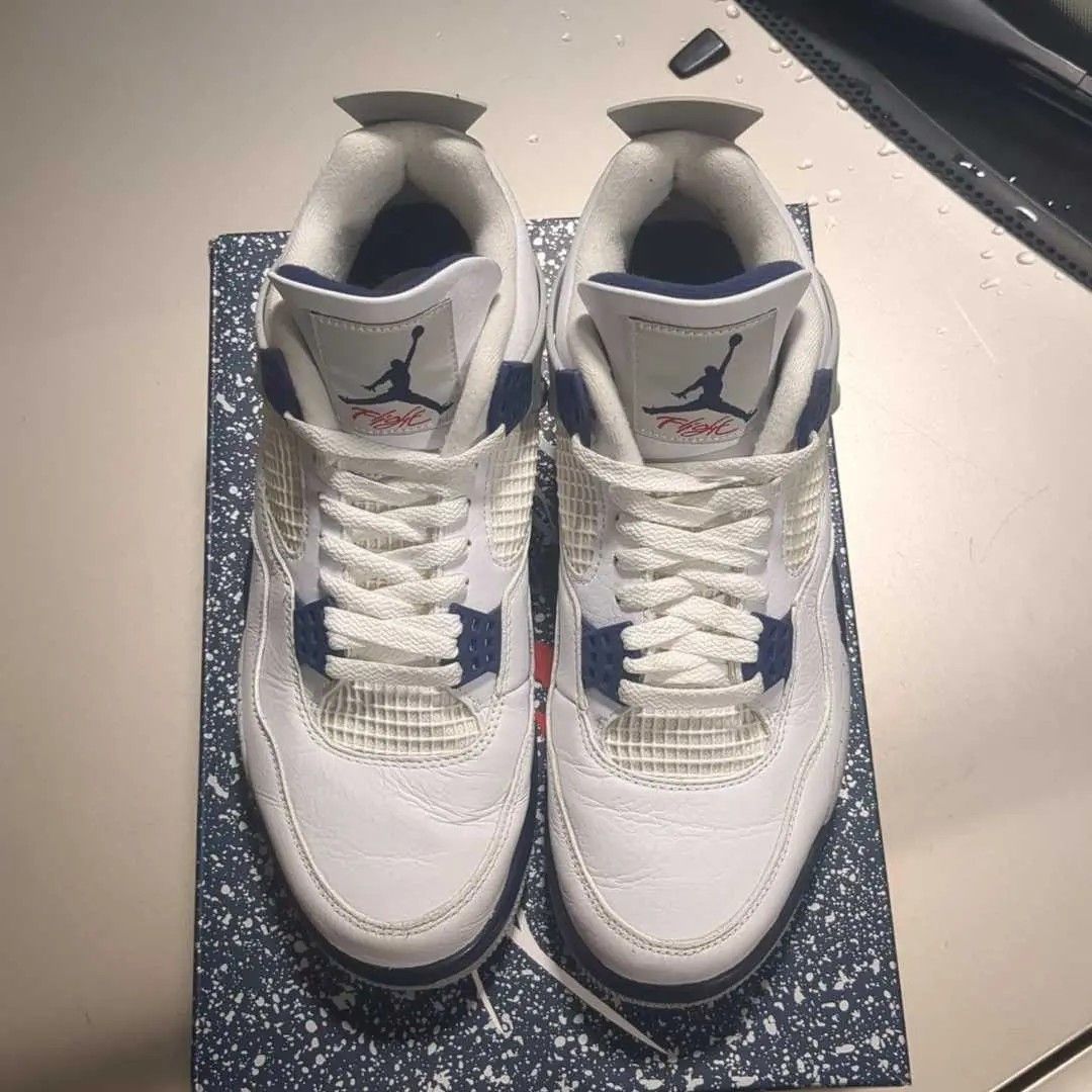 Jordan Brand Jordan 4 Retro Midnight Navy DH6927 140 Size 11 US Men Size US 11 / EU 44 - 3 Thumbnail