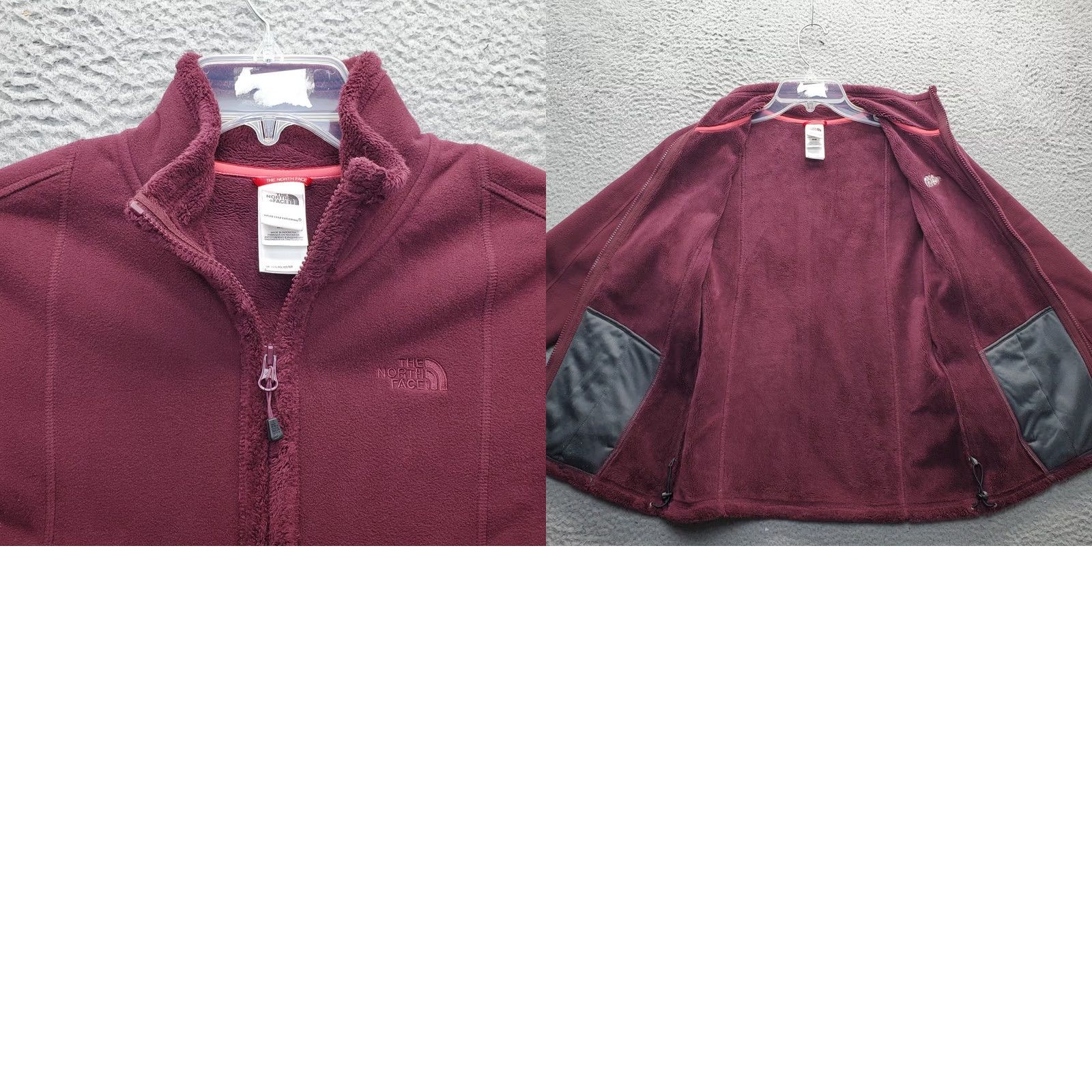The North Face The North Face Jacket Womens M Burgundy Fuzzy Berry Fleece Sherpa Lined Full Zip Size M / US 6-8 / IT 42-44 - 8 Thumbnail