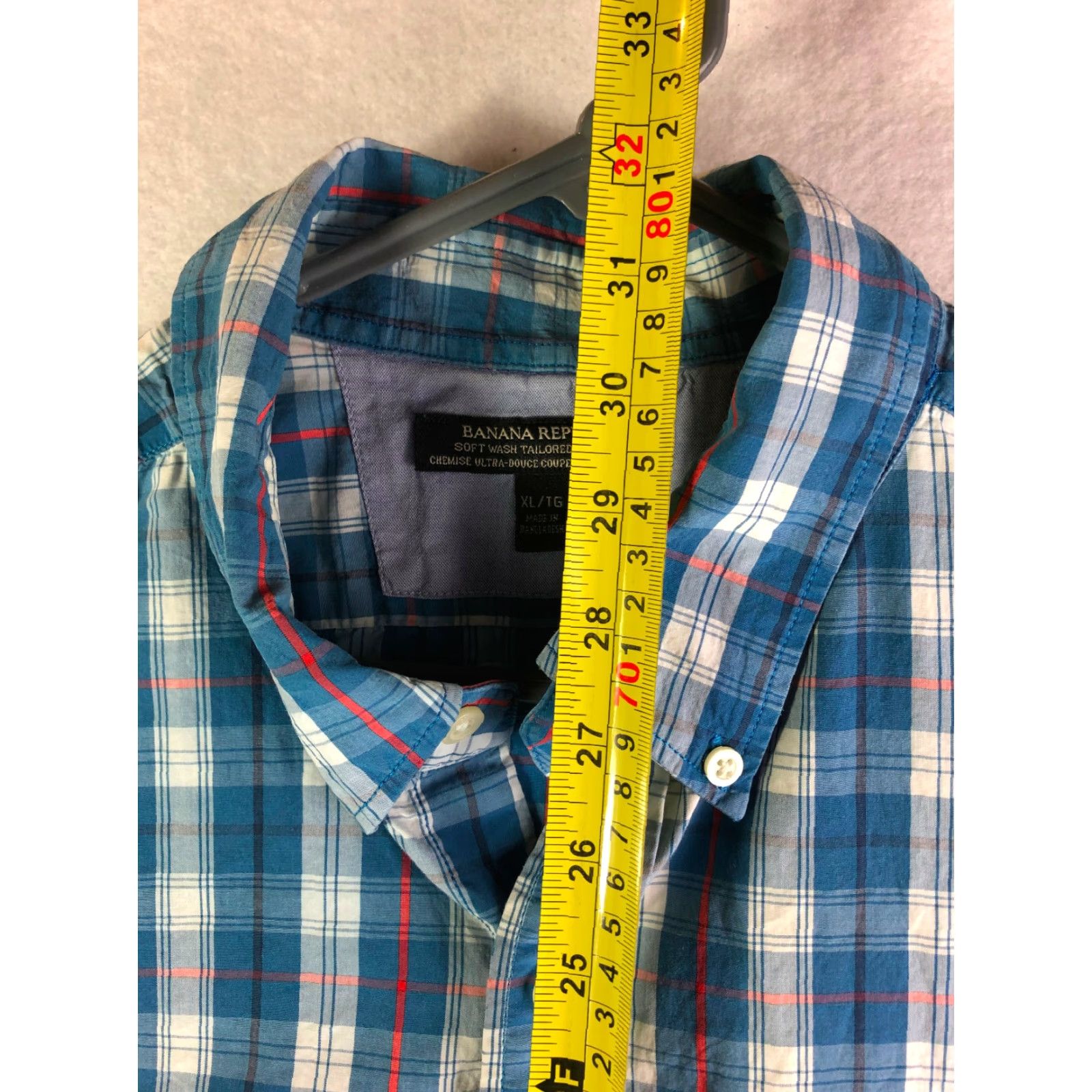 Banana Republic Banana Republic Tailor Slim Fit Striped Collared Long Sleeve Shirt Mens XL Size US XL / EU 56 / 4 - 7 Thumbnail