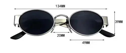 Vintage Vintage round frame sunglasses Size ONE SIZE - 4 Thumbnail