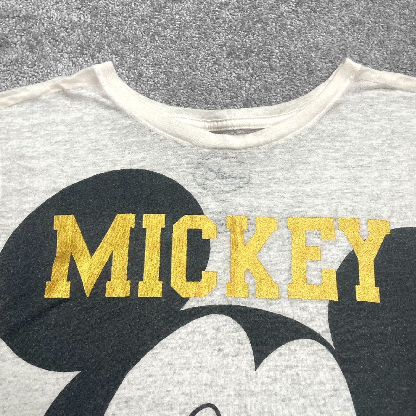 Disney Disney Mickey Mouse Graphic Shirt Womens 2XL White Round Neck Casual Tee Size XXL / US 16-18 / IT 52-54 - 4 Thumbnail