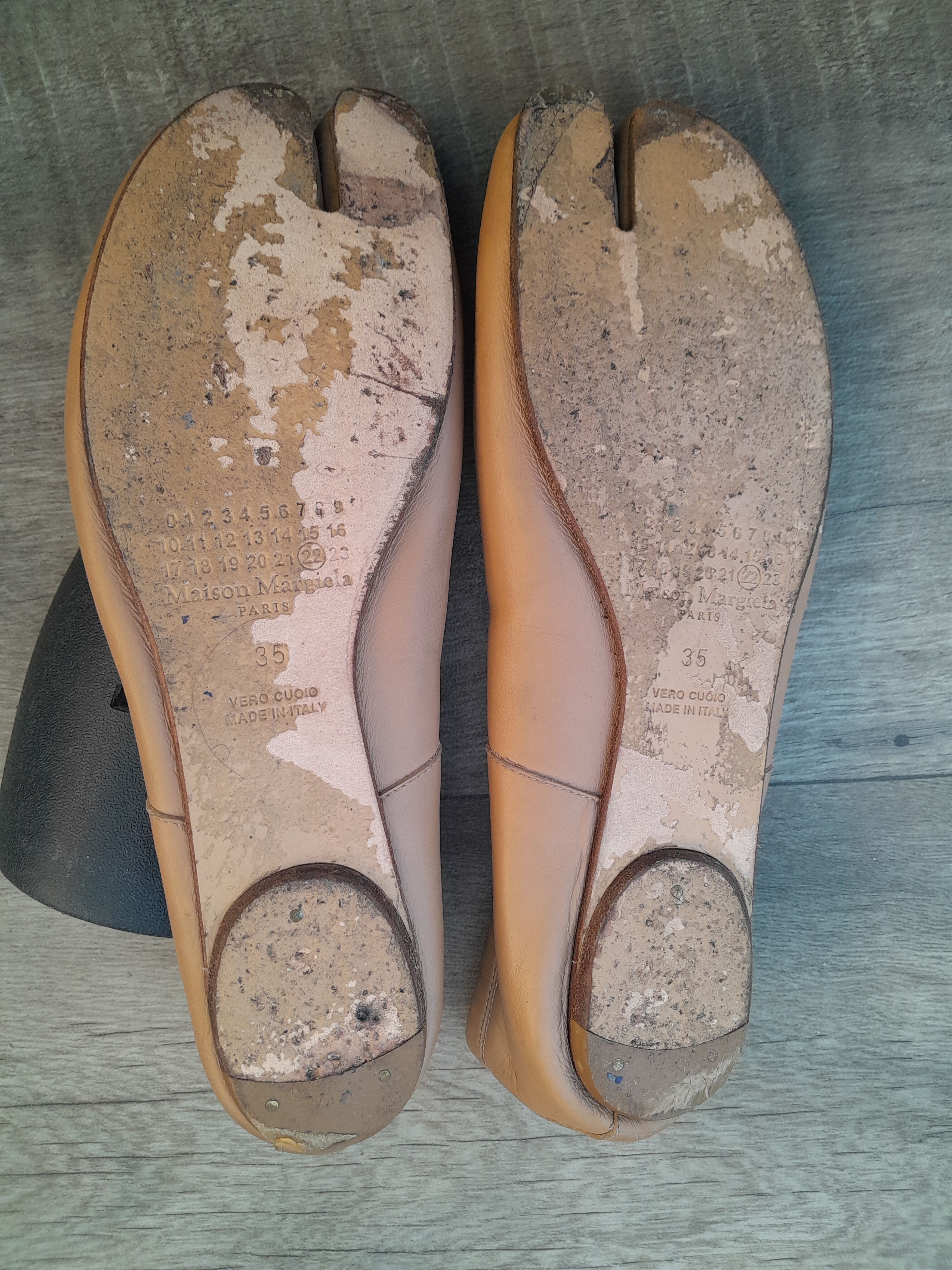 Maison Margiela Tabi leather ballet flats Size US 5 / IT 35 - 15 Thumbnail