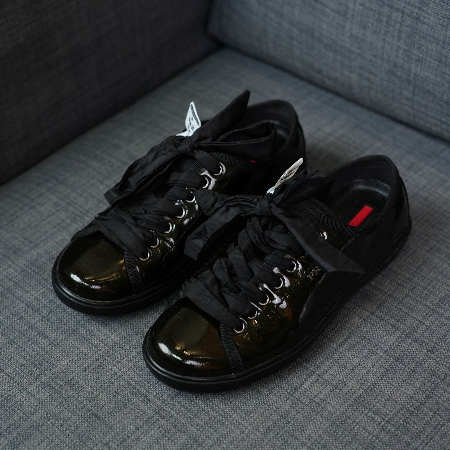 Prada Prada Casual Black Lowtop Sneakers us_5 Women Size US 5 / IT 35 - 1 Thumbnail