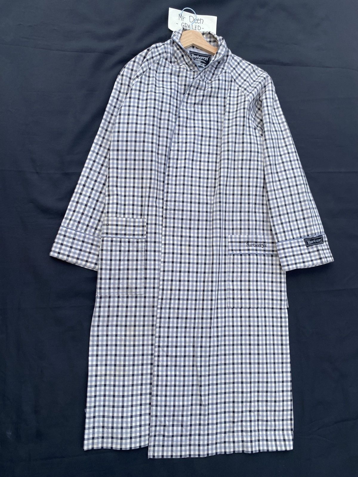 Burberry Vintage Burberry Checkered Long Coat Size US L / EU 52-54 / 3 - 2 Thumbnail