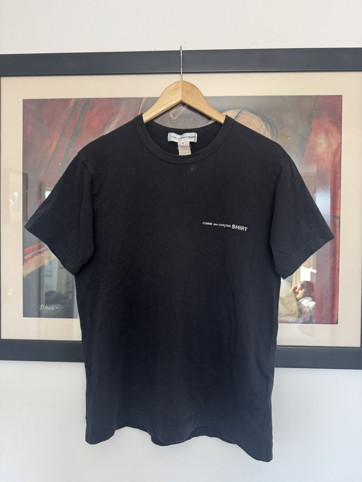 Comme des Garcons 2000ss CDG Shirt Silver Scale logo t shirt