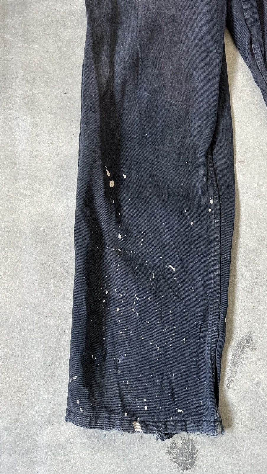 Guess VINTAGE GUESS USA DISTRESSED DENIM BLACK PANT Size US 30 / EU 46 - 2 Thumbnail