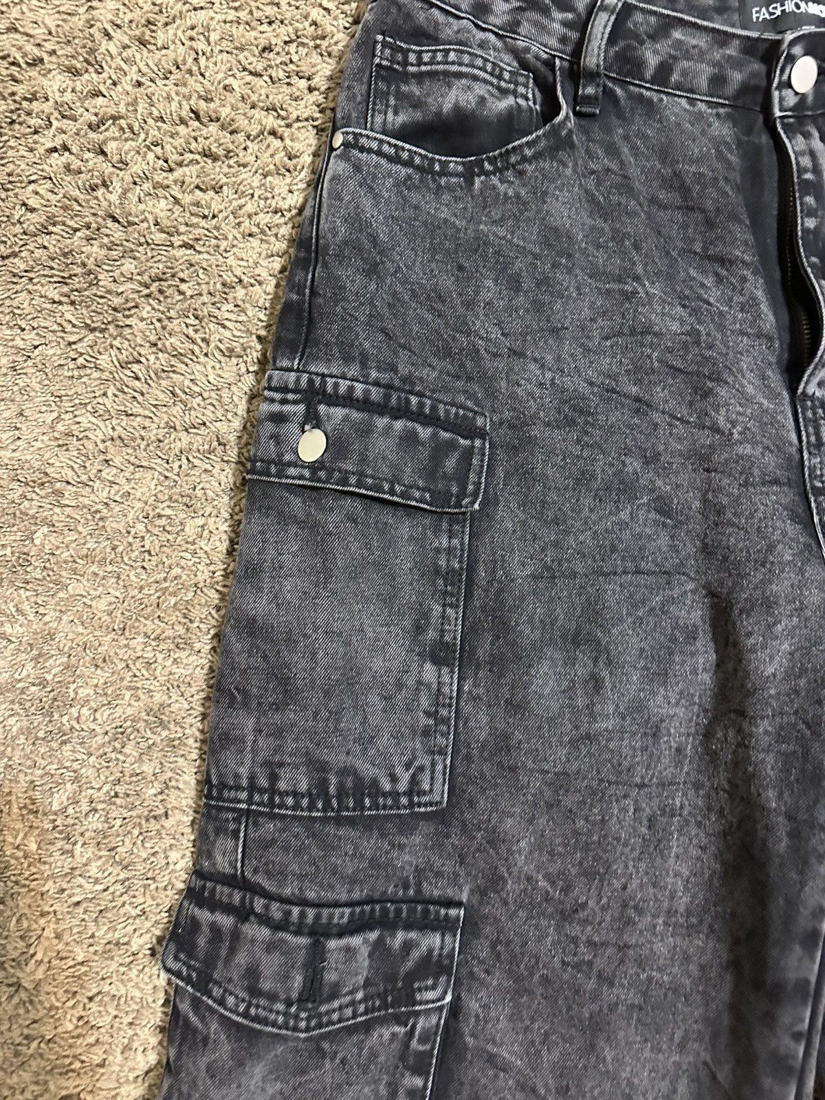 Fashion Nova Vintage Fashion Nova “triple black” baggy jeans 00s size 12 Size 36" / US 14 / IT 50 - 3 Thumbnail