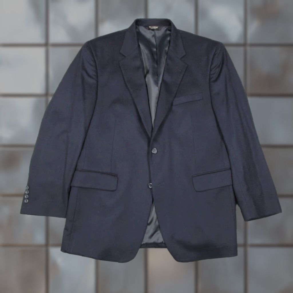 Jos A Bank Blazer Jacket Mens 44 Regular Blue Cashmere 2 Button Single-Breasted Notch Lapel 100% Dry Clean Only