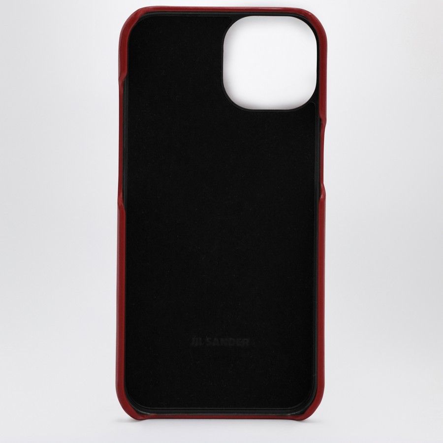 Jil Sander o1d2blof0824 Size: OS / Leather iPhone 15 Cases in Red Size ONE SIZE - 2 Thumbnail