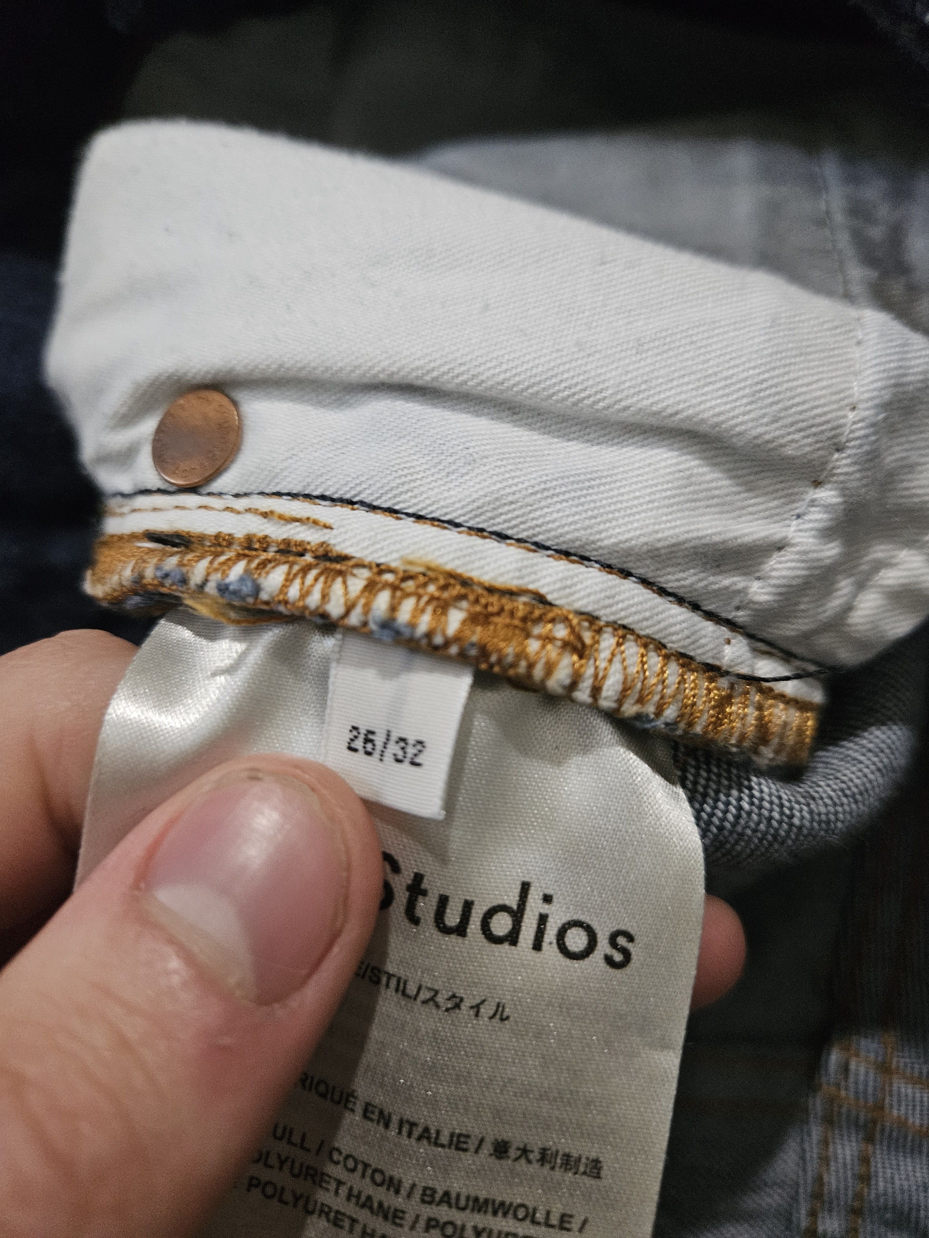 Acne Studios Patti One Blue Skinny Denim Jeans Size 26" / US 2 / IT 38 - 9 Thumbnail