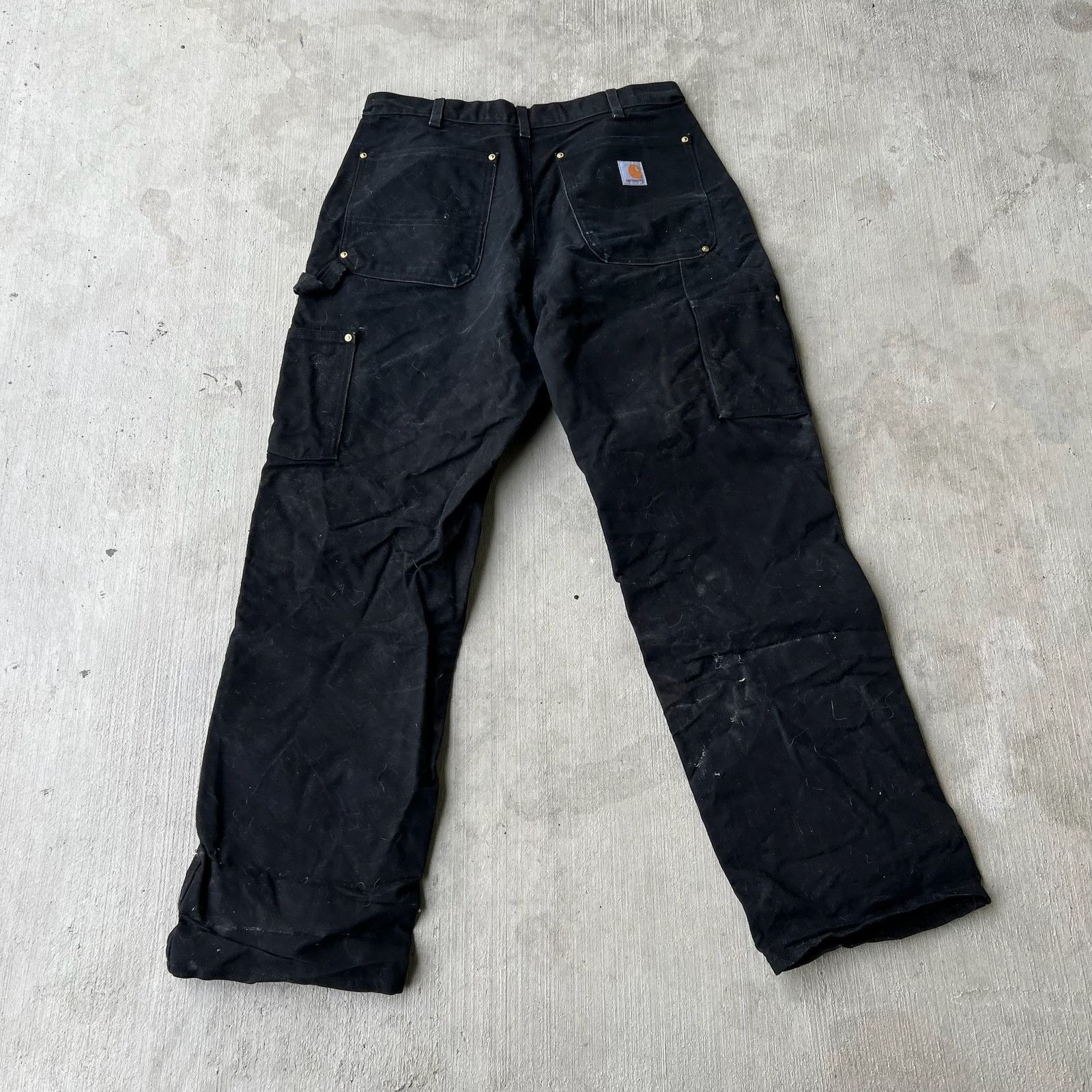 Carhartt × Vintage Carhartt black double knee work wear carpenter pants Size US 31 - 4 Thumbnail