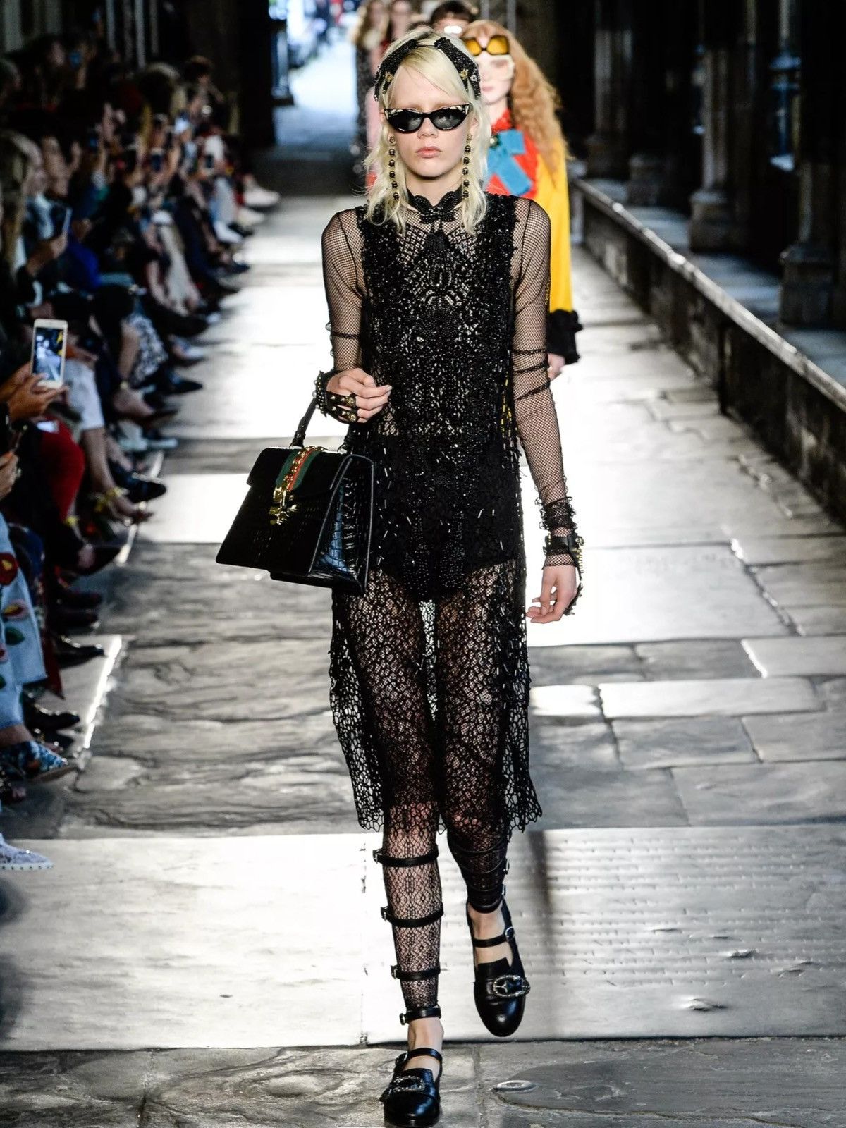 Gucci Rare Runway Black Sequin Sheer Dress NWT Size S / US 4 / IT 40 - 1 Thumbnail