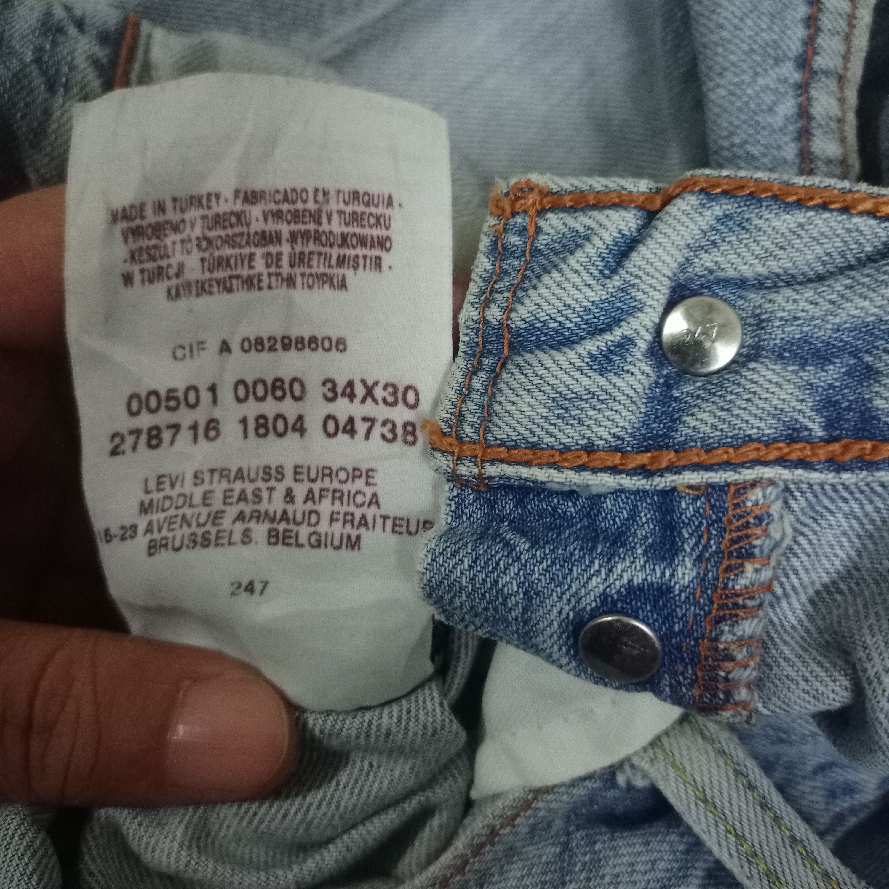 Levi's × Levi's Vintage Clothing Vintage Levis 501 Fade Wash Distressed Baggy Jeans 32x30 Size US 32 / EU 48 - 8 Thumbnail