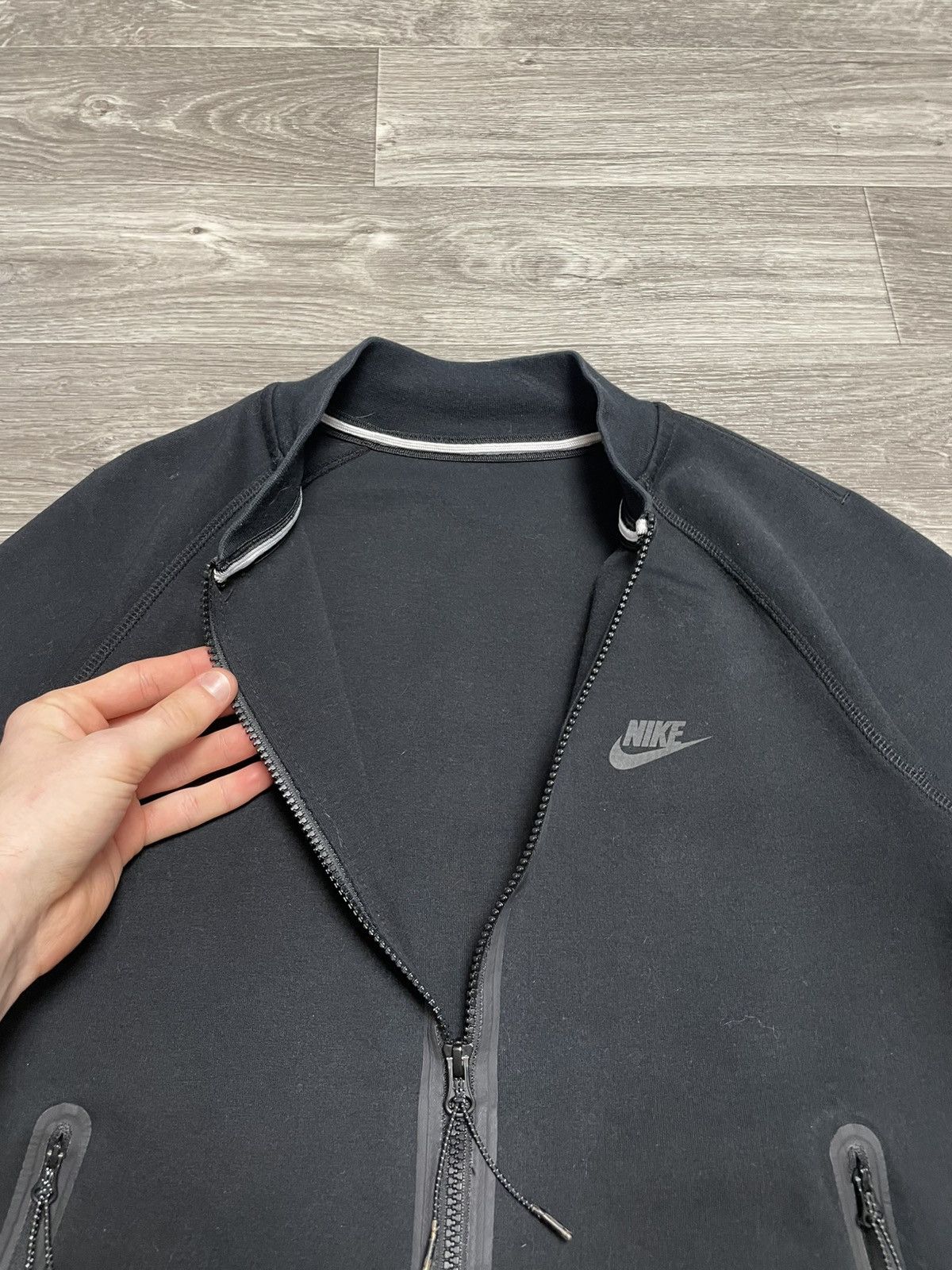 Nike Nike Tech Fleece Black Varsity Bomber Jacket Size US S / EU 44-46 / 1 - 11 Thumbnail