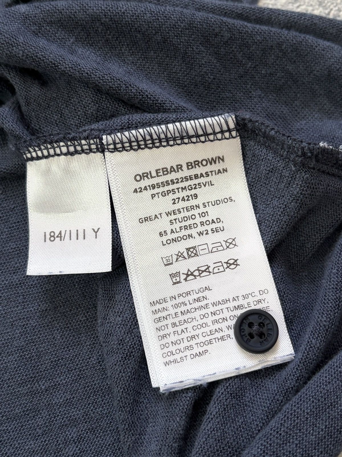 Orlebar Brown Orlebar Brown Sebastian Linen Jersey Polo Shirt XL Size US XL / EU 56 / 4 - 7 Thumbnail