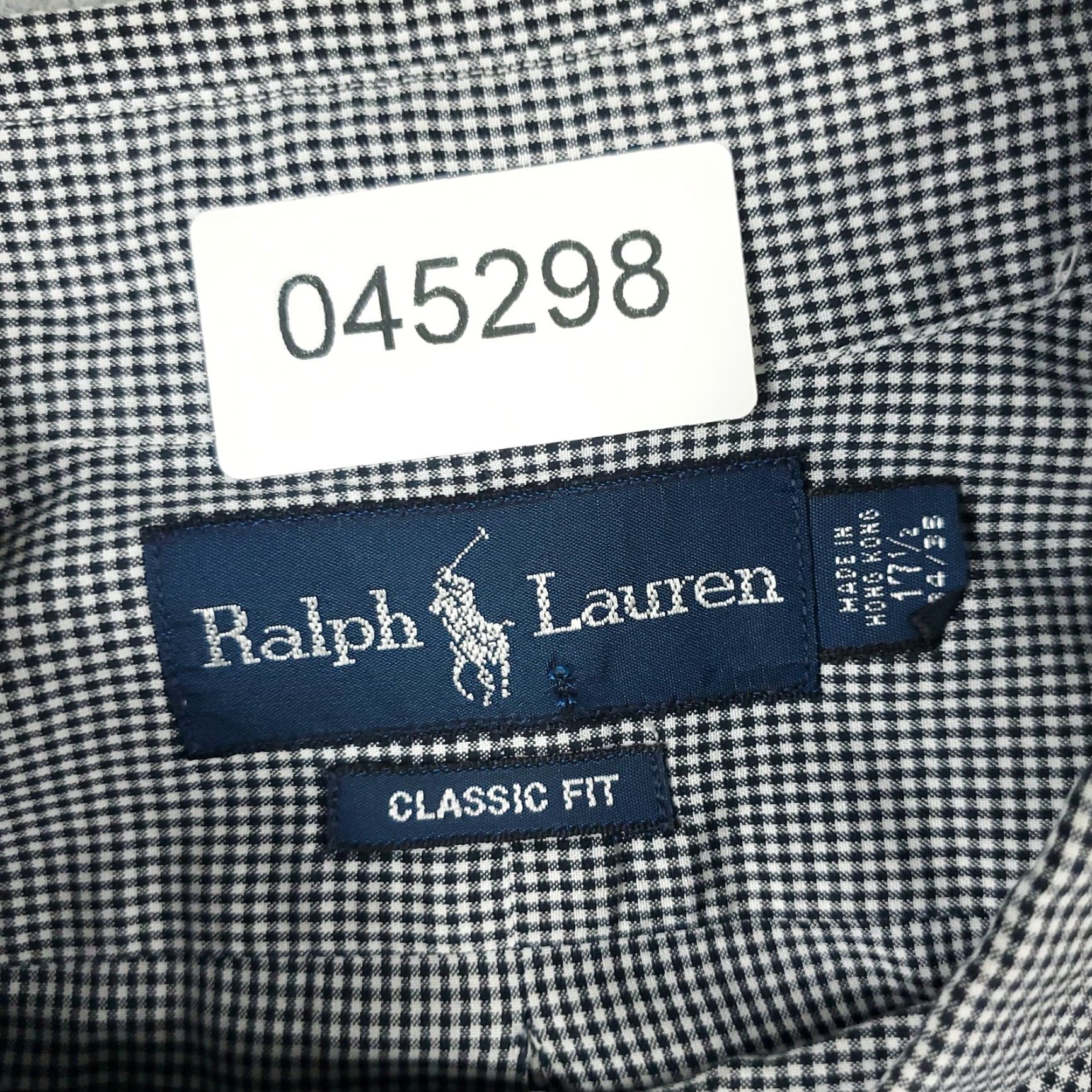 Ralph Lauren Ralph Lauren Dress Shirt Mens 17.5 Blue Check Long Sleeve Button Up Casual Business Size 46R - 7 Thumbnail