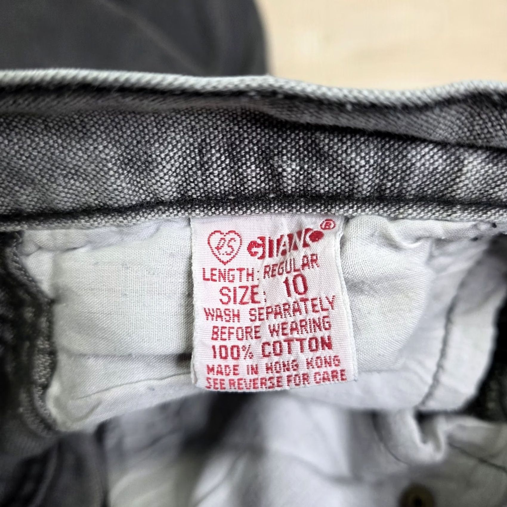 Vintage VINTAGE Gitano Womens Black Gray High Rise Tapered Leg Mom Jeans 25 x 27 Mens Womens Boys Girls Size 42" / US 20 - 4 Thumbnail