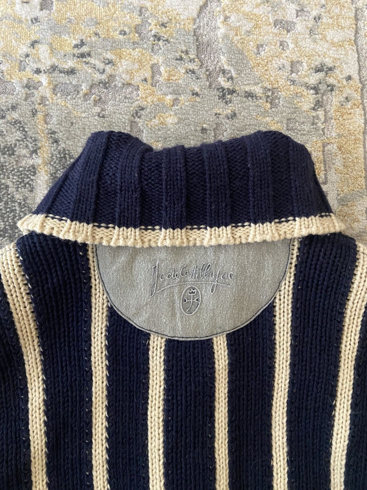 Jean Charles De Castelbajac VINTAGE JEAN CHARLES DE CASTEL BAJAC ART CABLE KNIT JACKET Size US L / EU 52-54 / 3 - 16 Thumbnail