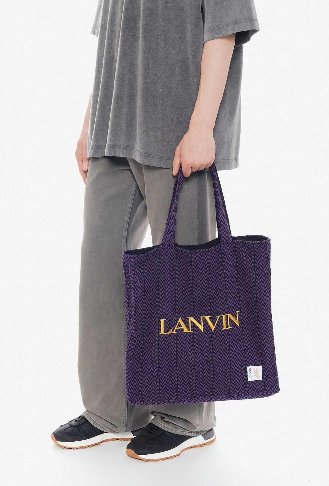 Future × Lanvin Last Size Lanvin x Future Embroidered Curb Shopping Bag Size ONE SIZE - 6 Thumbnail