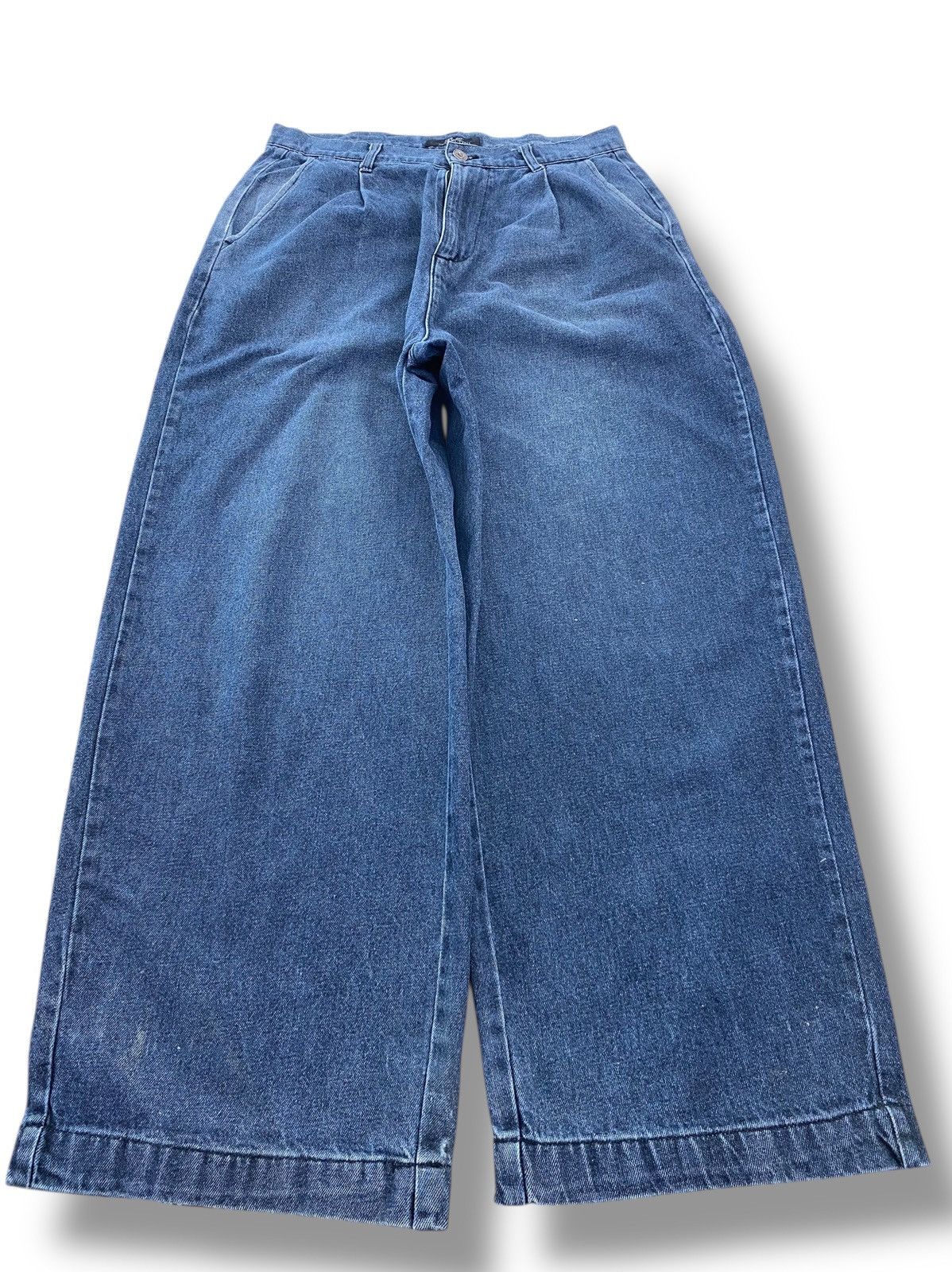 Japanese Brand Japanese Brand Blue Wash Baggy Jeans Style Size US 31 - 1 Thumbnail