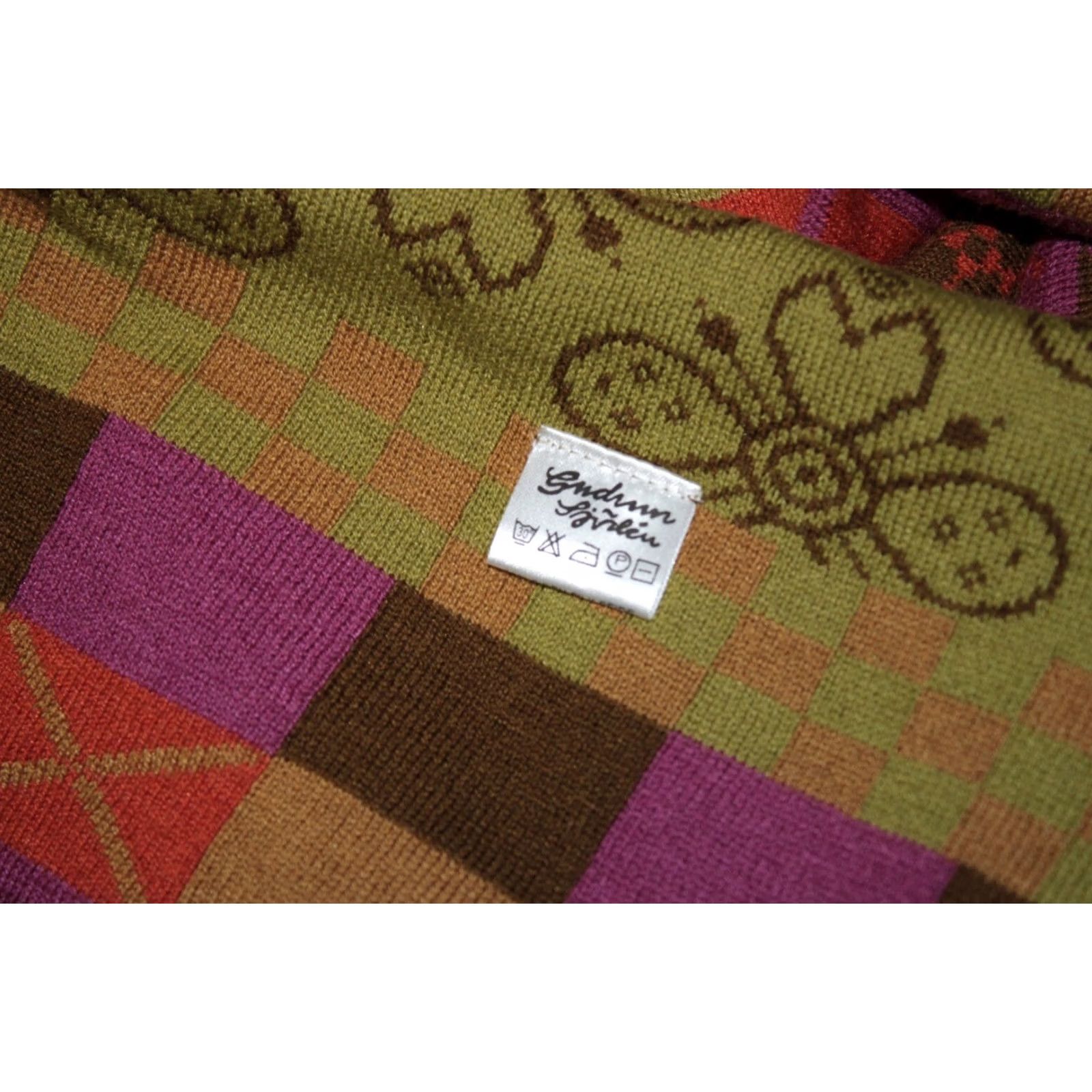 Vintage Gudrun Sjoden Cardigan Jumper Silk Wool Multicoloured L/XL Womens Defects Size L / US 10 / IT 46 - 7 Thumbnail