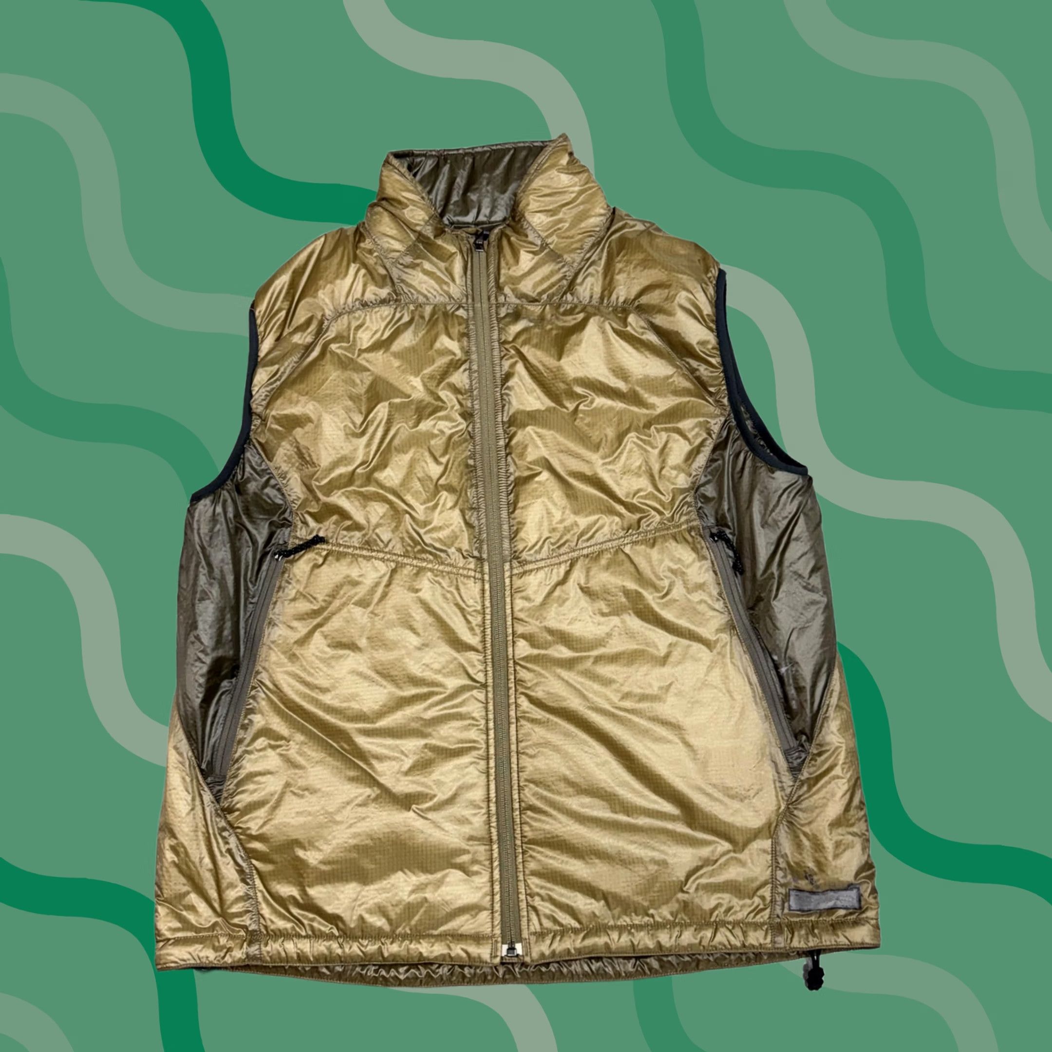 Vintage REI Vest Mens L Green Nylon Puffer Full Zip Lightweight Insulated Outdoor Jacket Size US L / EU 52-54 / 3 - 1 Thumbnail