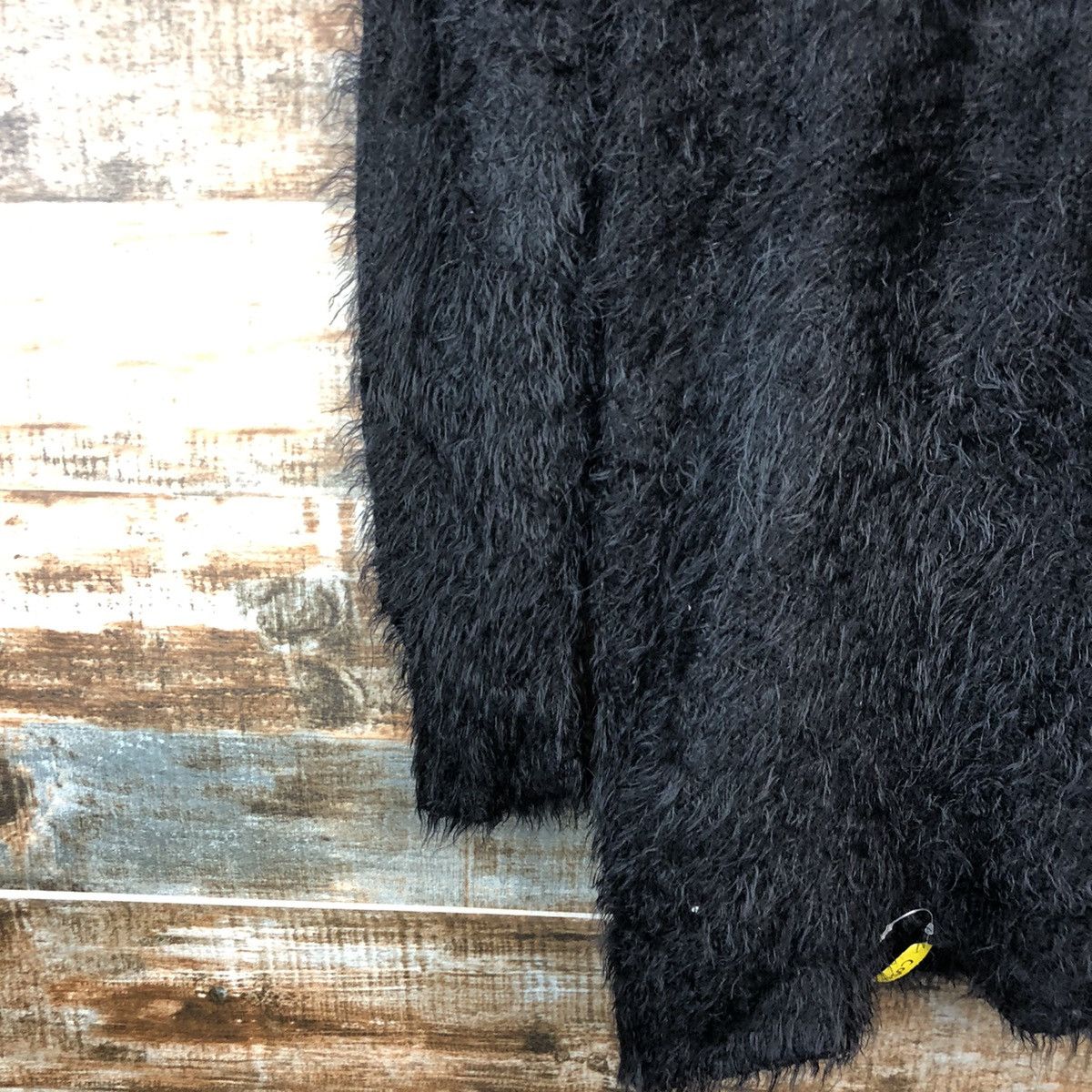 Homespun Knitwear × Japanese Brand DL Chuxxx Black mohair shaggy fur Knitwear #C050 Size S / US 4 / IT 40 - 17 Thumbnail
