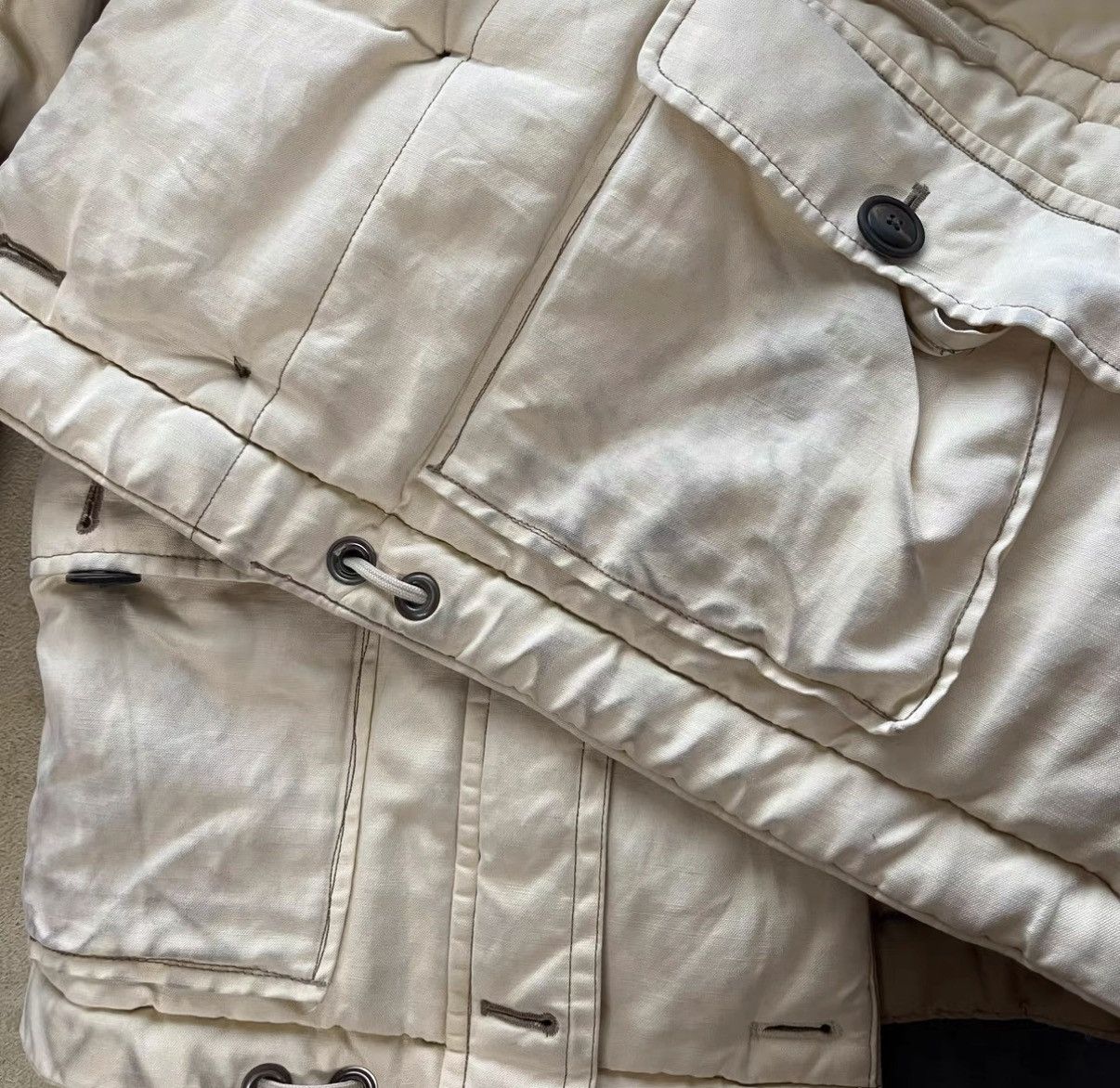 Polo Ralph Lauren Polo Ralph Lauren Cotton Linen Heavy Padded Jacket K22 Size US S / EU 44-46 / 1 - 9 Thumbnail