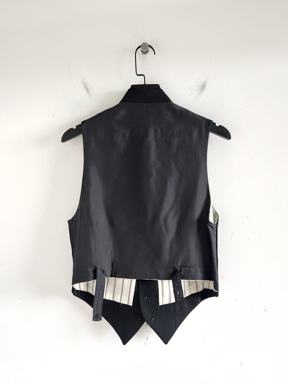 Yohji Yamamoto Yohji Yamamoto Pour Homme W/Gabardine 8BS Stand Collar Vest Size US L / EU 52-54 / 3 - 11 Thumbnail