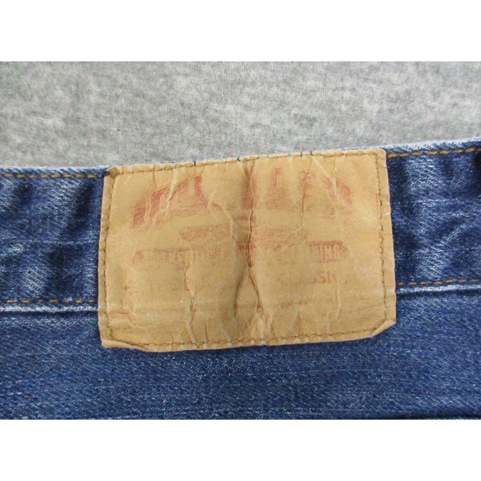 Denime VINTAGE Lowrider Jeans 38x30 Denim Blue Distressed Baggy Mens Jeans Regular Men Blue Denim Distressed 90s Streetwear Mens Size US 36 / EU 52 - 5 Thumbnail