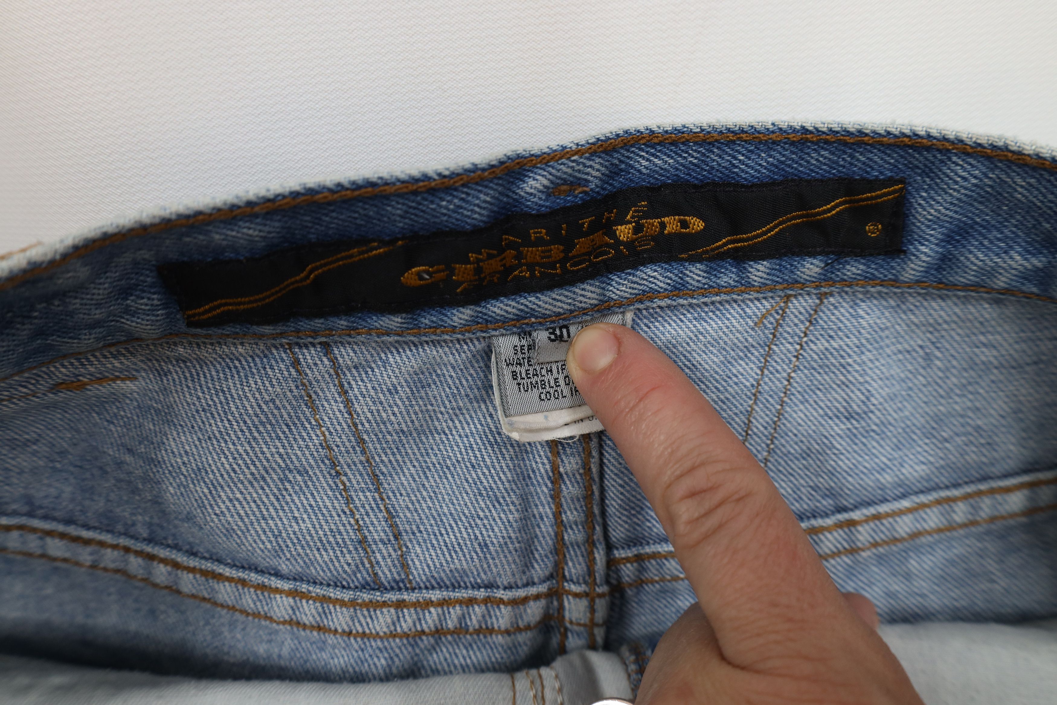Marithe + Francois Girbaud × Vintage Vintage 90s Marithe Francois Girbaud Leg Jeans Blue USA Size US 30 / EU 46 - 9 Thumbnail