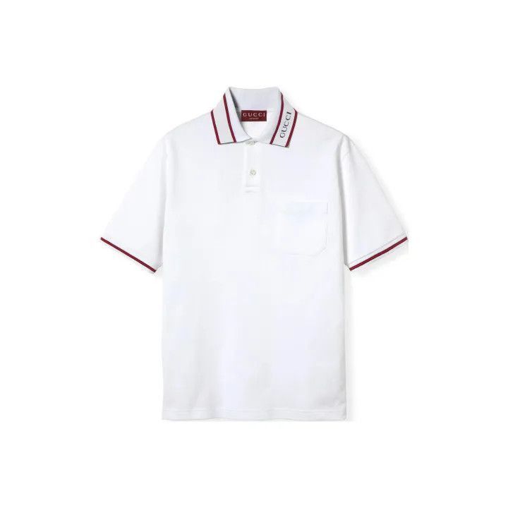 Gucci Gucci Gucci Lido Series Logo Embroidered Polo Shirt -2506 Size US M / EU 48-50 / 2 - 1 Thumbnail
