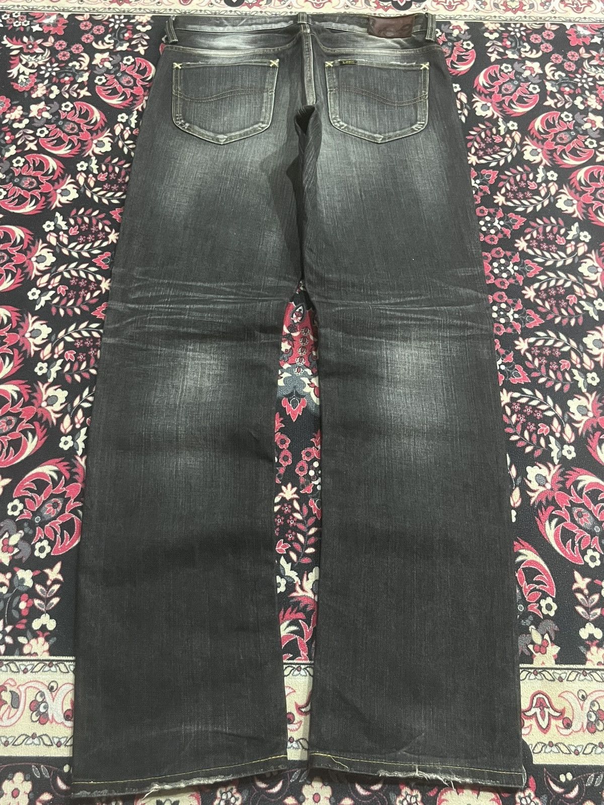 Lee Vintage Lee Rider Sanforized Black Faded Whisker Jeans Size US 31 - 2 Thumbnail