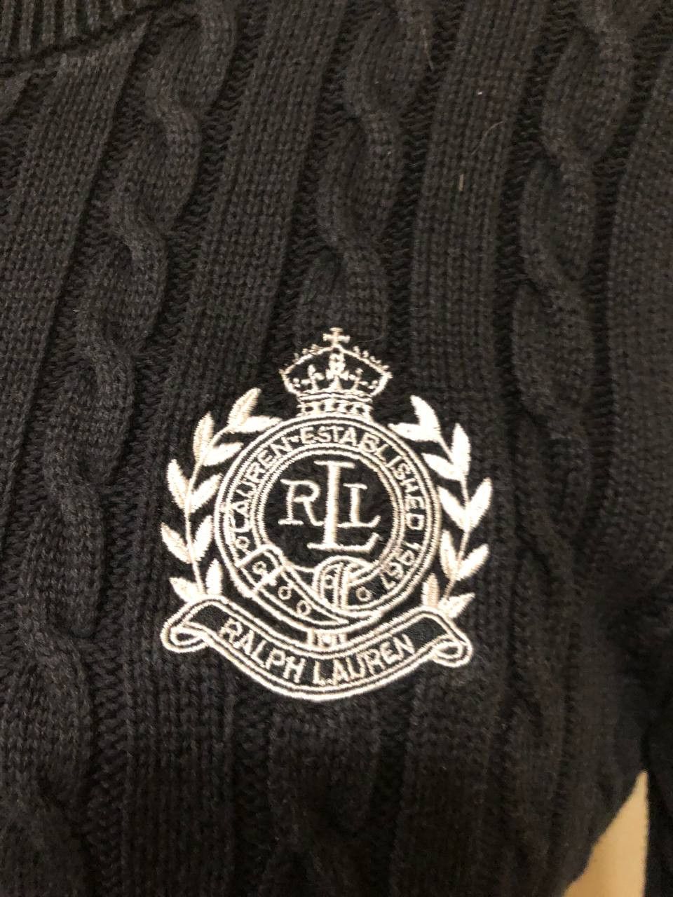 Polo Ralph Lauren L-RL Ralph Lauren Active Sweater Jacket Knit Cotton Crest Size L / US 10 / IT 46 - 8 Thumbnail