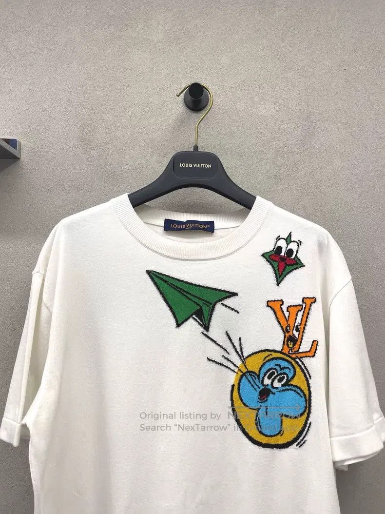 Louis Vuitton Louis Vuitton Comic print intarsia crew neck short sleeves Size US S / EU 44-46 / 1 - 4 Thumbnail