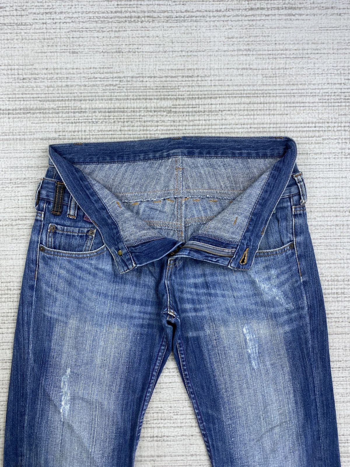 Hysteric Glamour Vintage Japanese Brand Double Waist Distressed Denim Pants Size US 33 - 6 Thumbnail