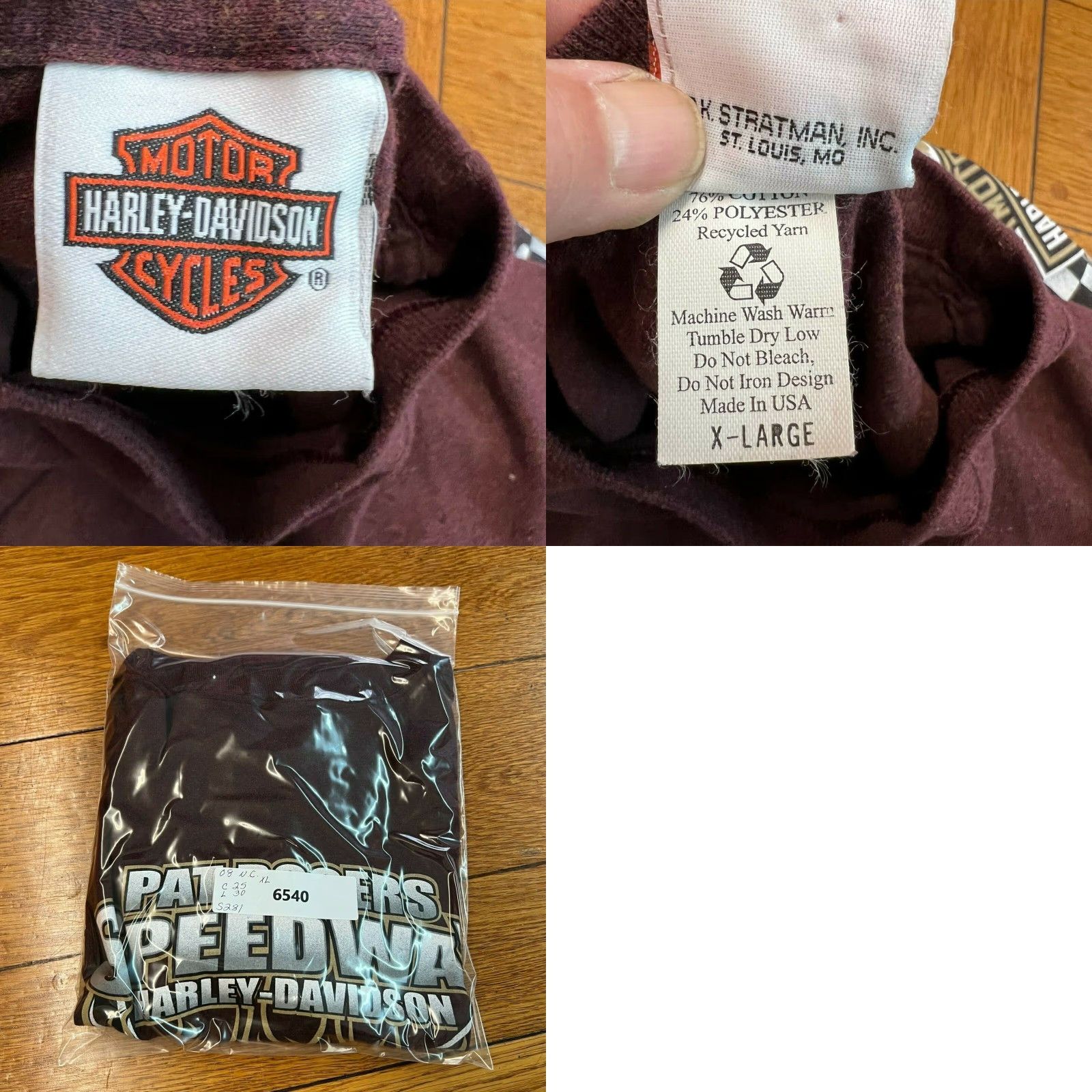 Harley Davidson VINTAGE Harley Davidson T-Shirt Men XL Red Motorcycle 2007 Graphic Logo Plain Casual Size US XL / EU 56 / 4 - 8 Thumbnail