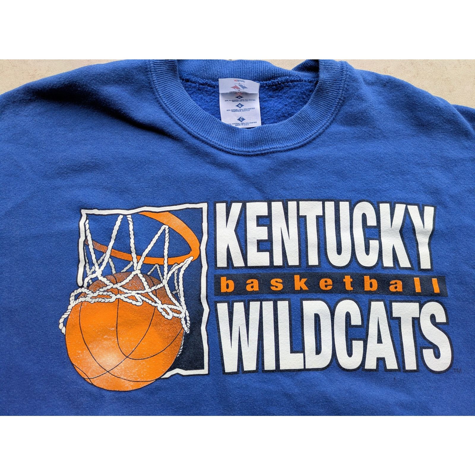 NCAA × Starter Kentucky Wildcats BASKETBALL 90s JERZEES sweatshirt L vtg Size US L / EU 52-54 / 3 - 1 Thumbnail