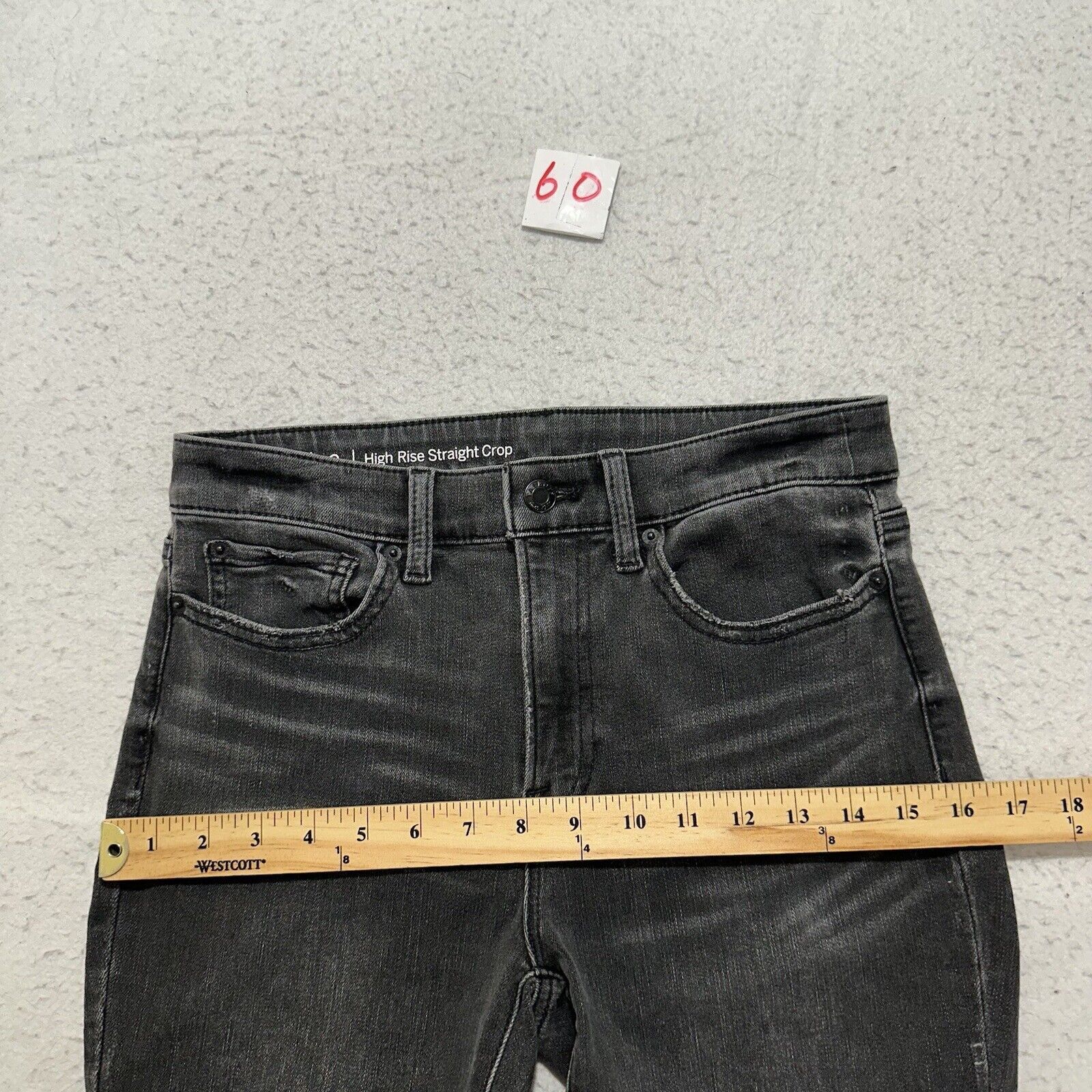Other Talbots 2 High Rise Straight Crop Jeans Gray Denim Stretch Size 26" / US 2 / IT 38 - 10 Thumbnail