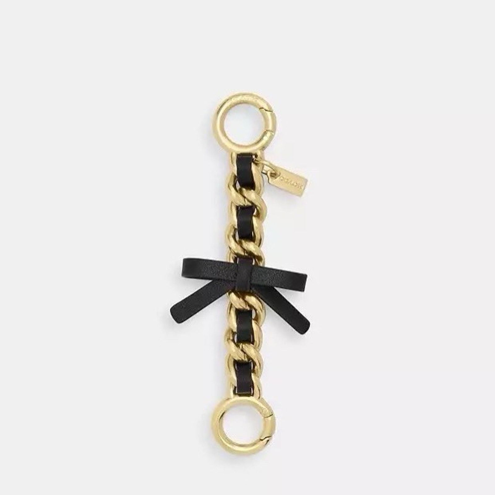 Coach NWT Coach Bow Strap Extender Leather CCI20 Gold/Black Size ONE SIZE - 5 Thumbnail