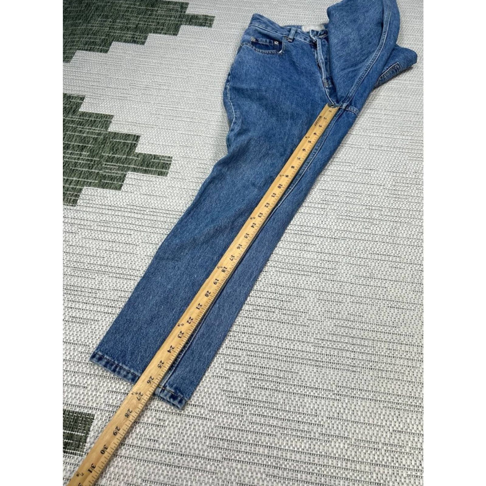 Everlane Everlane The Curvy 90s Cheeky Straight Crop Jeans Womens 26 Blue High Rise 24x26 Size 26" / US 2 / IT 38 - 5 Thumbnail