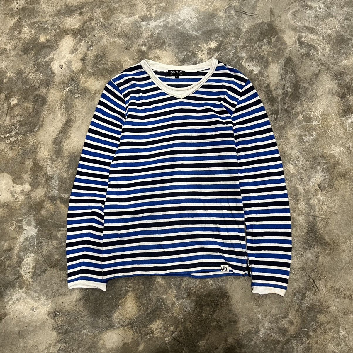 Beams Japan Beams Kurt Cobain Style Stripe Long Sleeve Shirt Size US S / EU 44-46 / 1 - 1 Thumbnail
