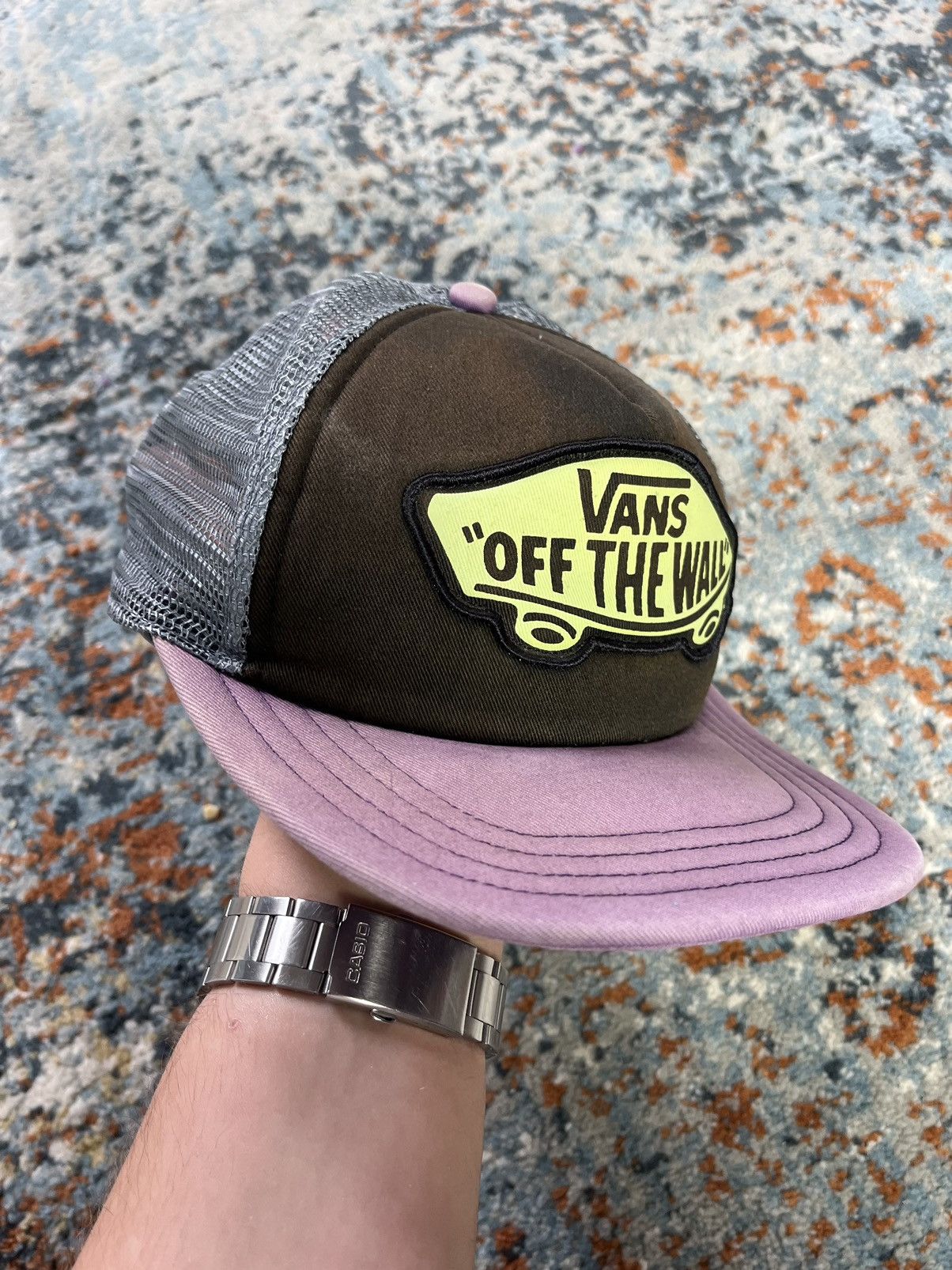 Vans × Vintage Vintage 90s Vans trucker hat worn to perfection Size ONE SIZE - 2 Thumbnail