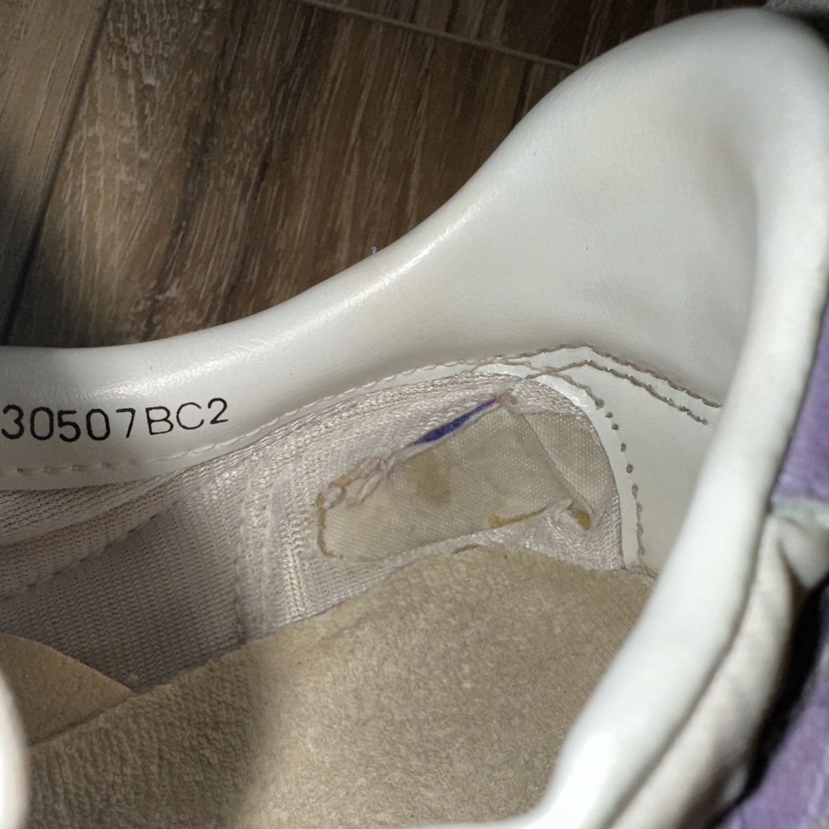 Nike Vintage 80s 1983 Nike Spirit Sneaker Shoes, White/Lilac, 7.5 Size US 7.5 / IT 37.5 - 12 Thumbnail