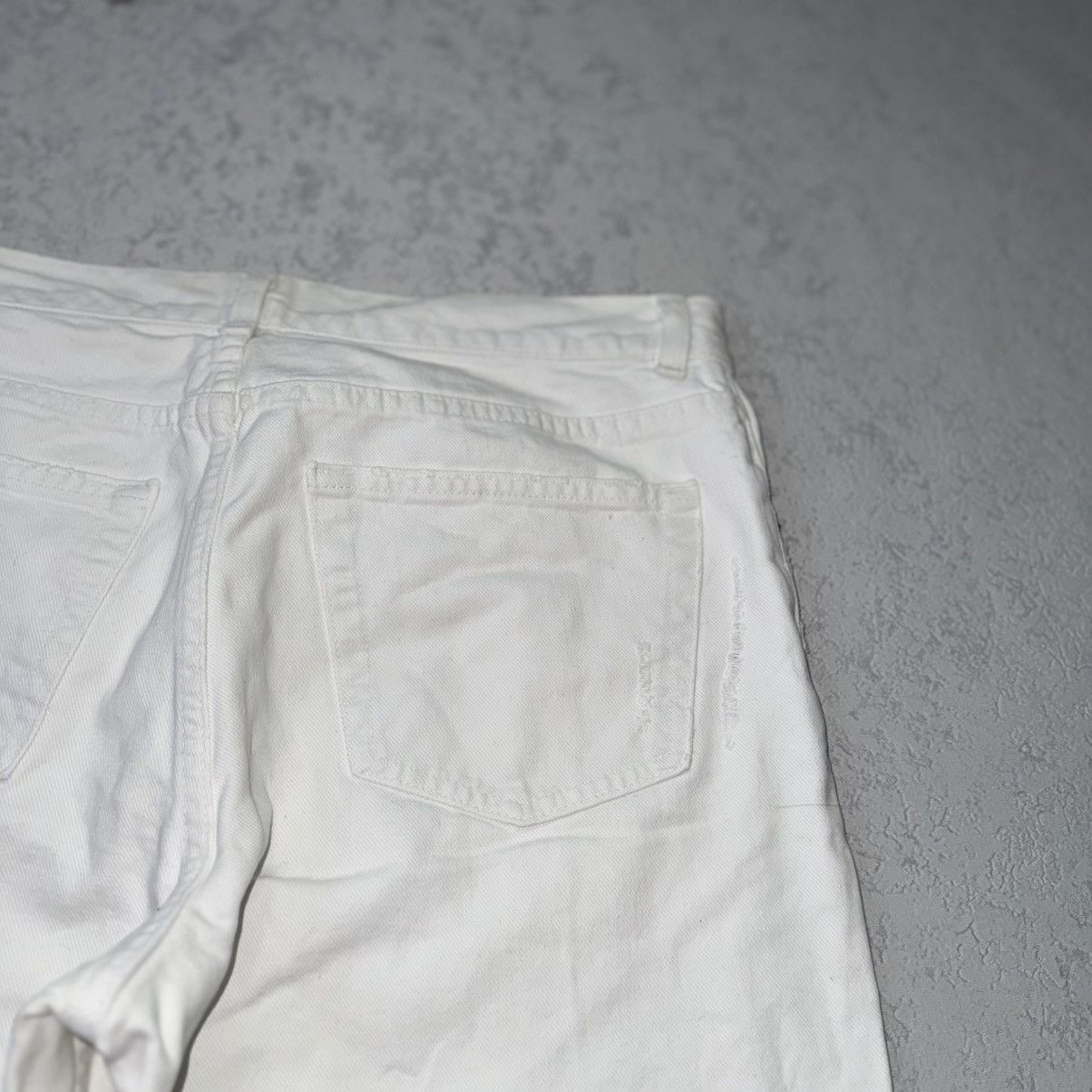 Helmut Lang Helmut Lang 00s Vintage Broken Denim White Pant/Jeans Size US 33 - 14 Thumbnail