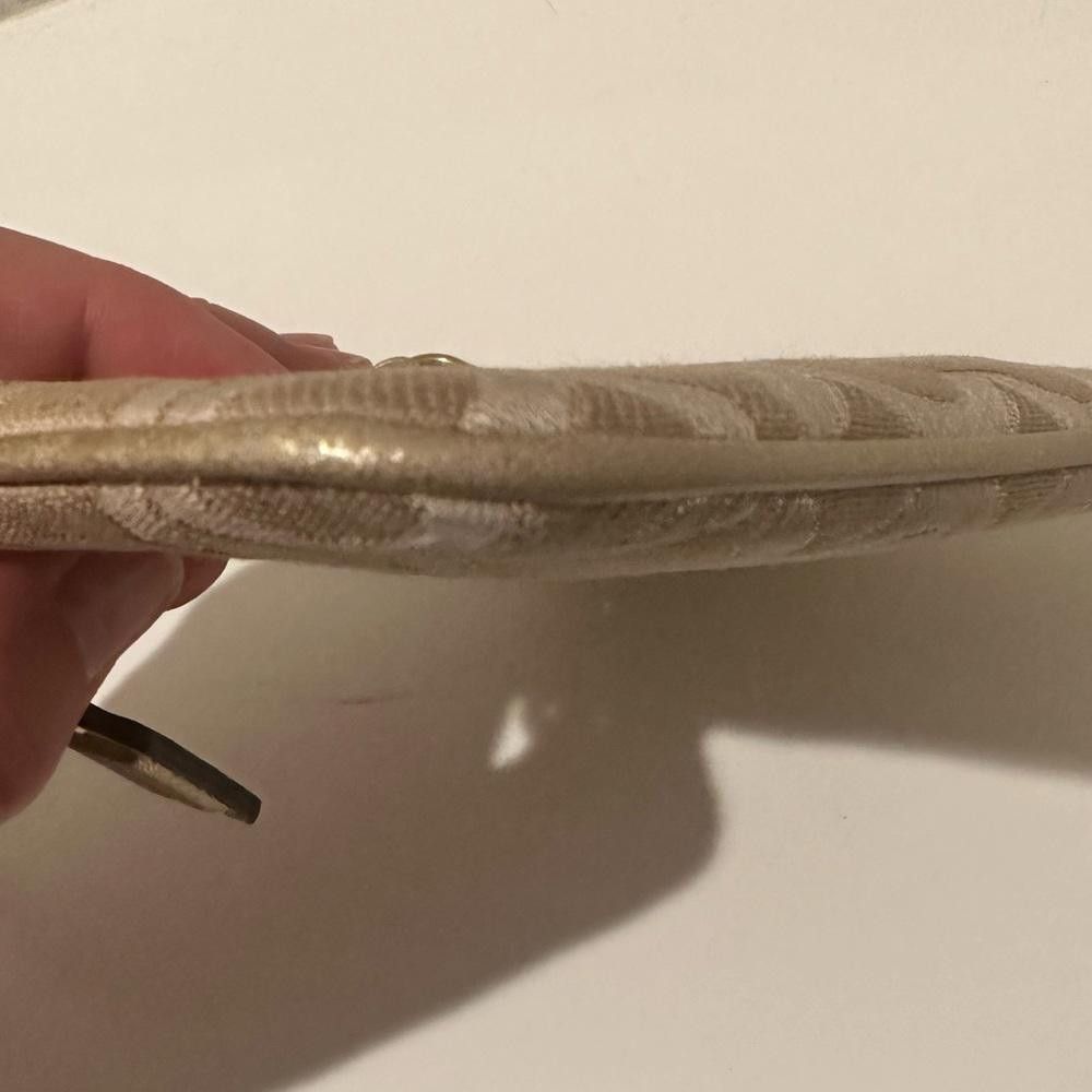 Coach Coach Julia Op Art Signature Gold Light Khaki Wristlet Size ONE SIZE - 8 Thumbnail