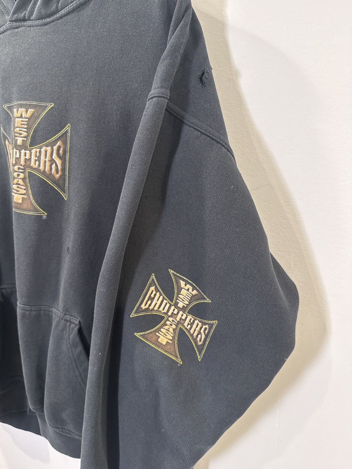 West Coast Choppers Vintage West Coast Choppers Long Beach Hoodie – Faded Black Size US M / EU 48-50 / 2 - 3 Thumbnail