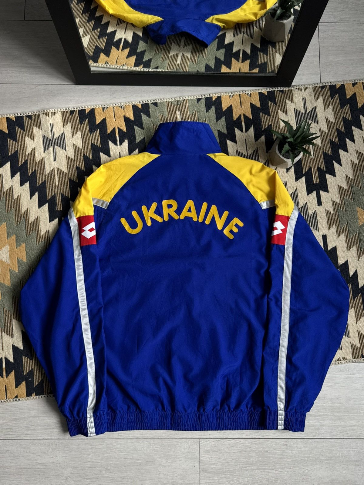 Lotto Sport Vintage Lotto Ukraine 2006-08 Soccer Jacket Blockcore Size US XXL / EU 58 / 5 - 4 Thumbnail