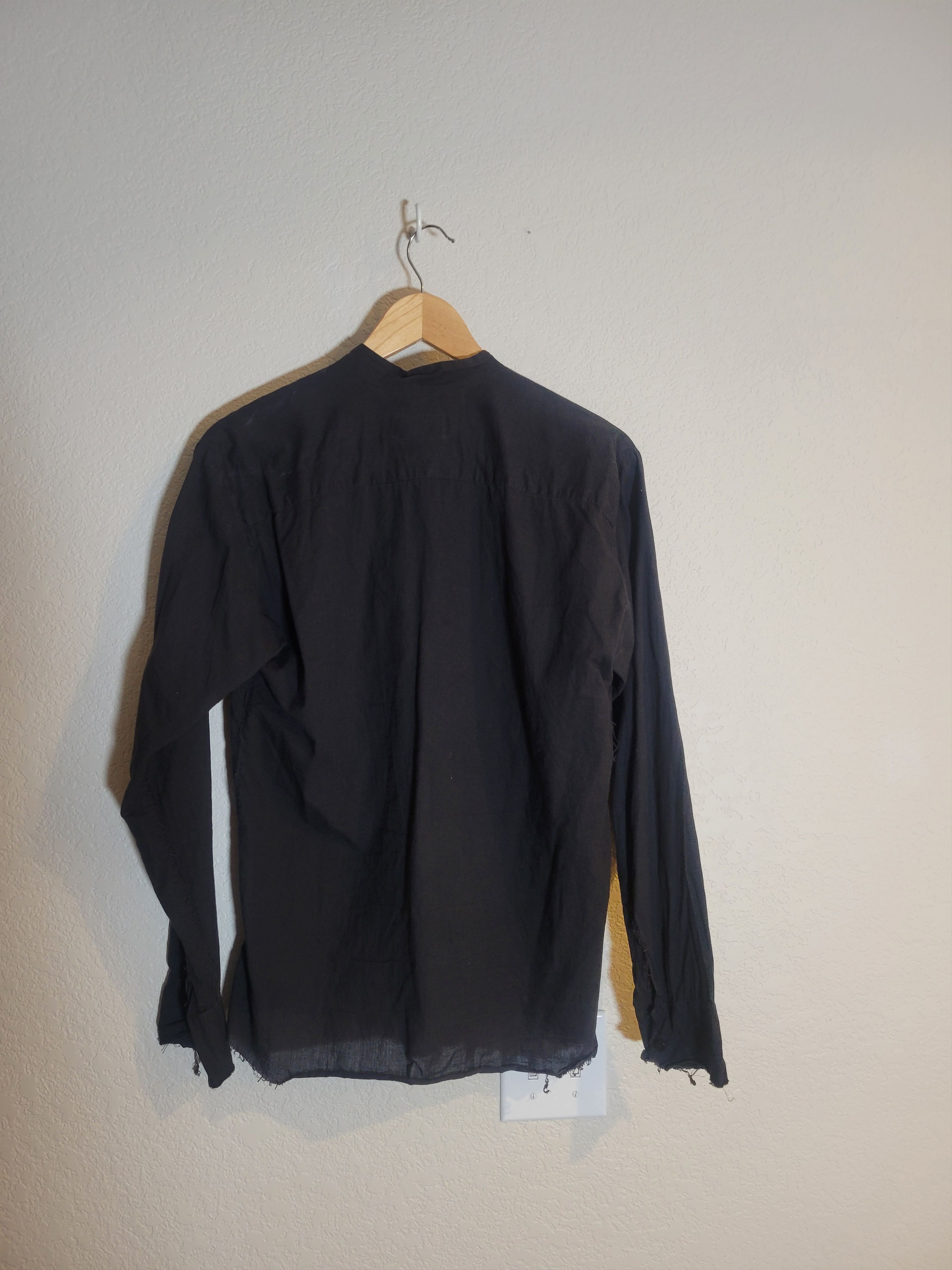 Elena Dawson Elena Dawson Raw Hem Band Collar Button Down Size US S / EU 44-46 / 1 - 3 Thumbnail